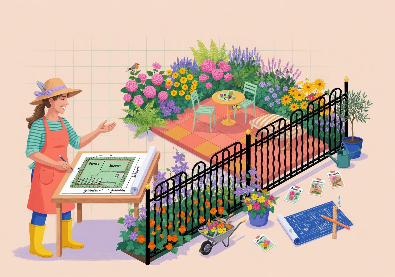 Basisprincipes van tuinontwerp door een hovenier