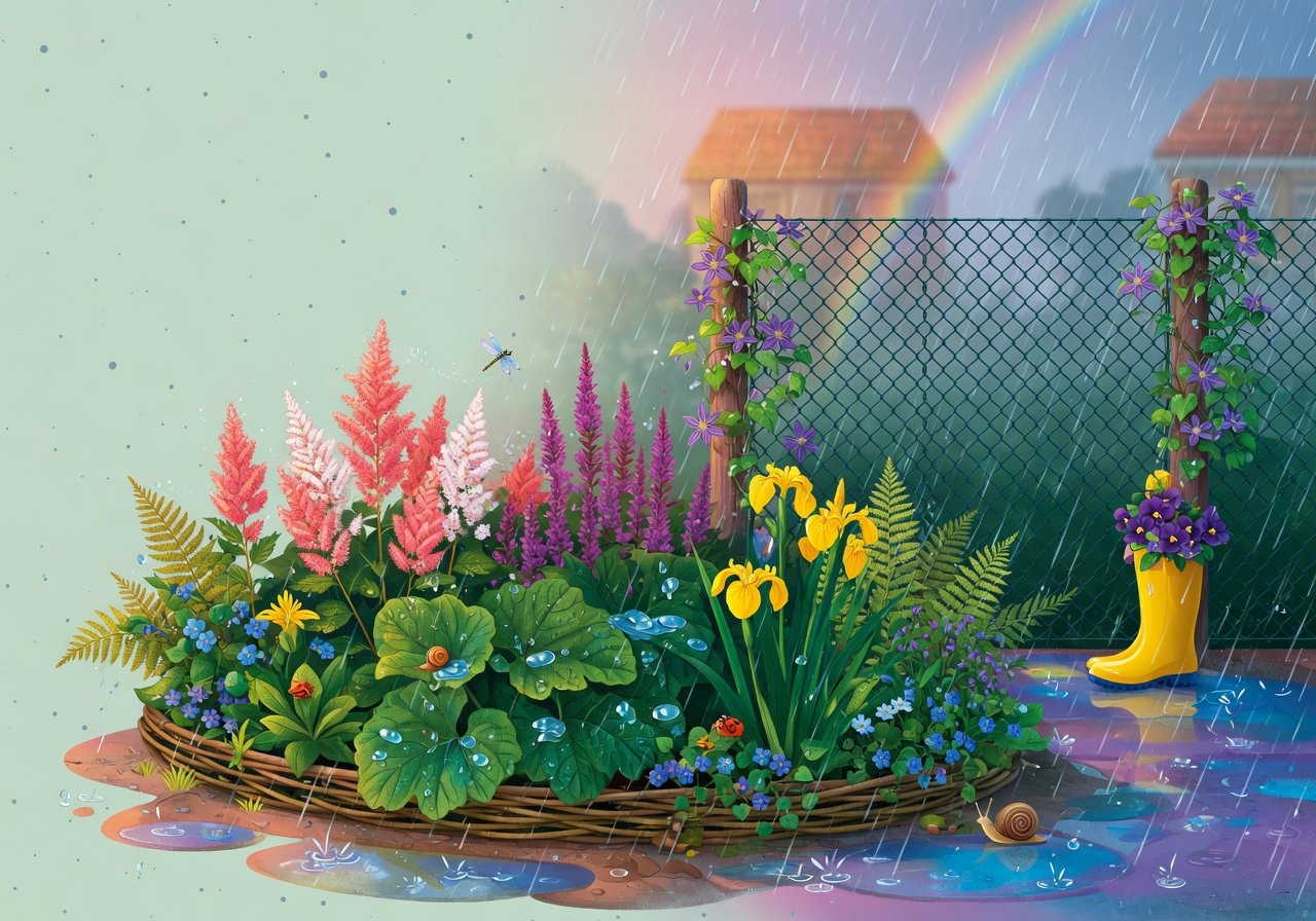 Plantenkeuze voor een border in natte klimaten